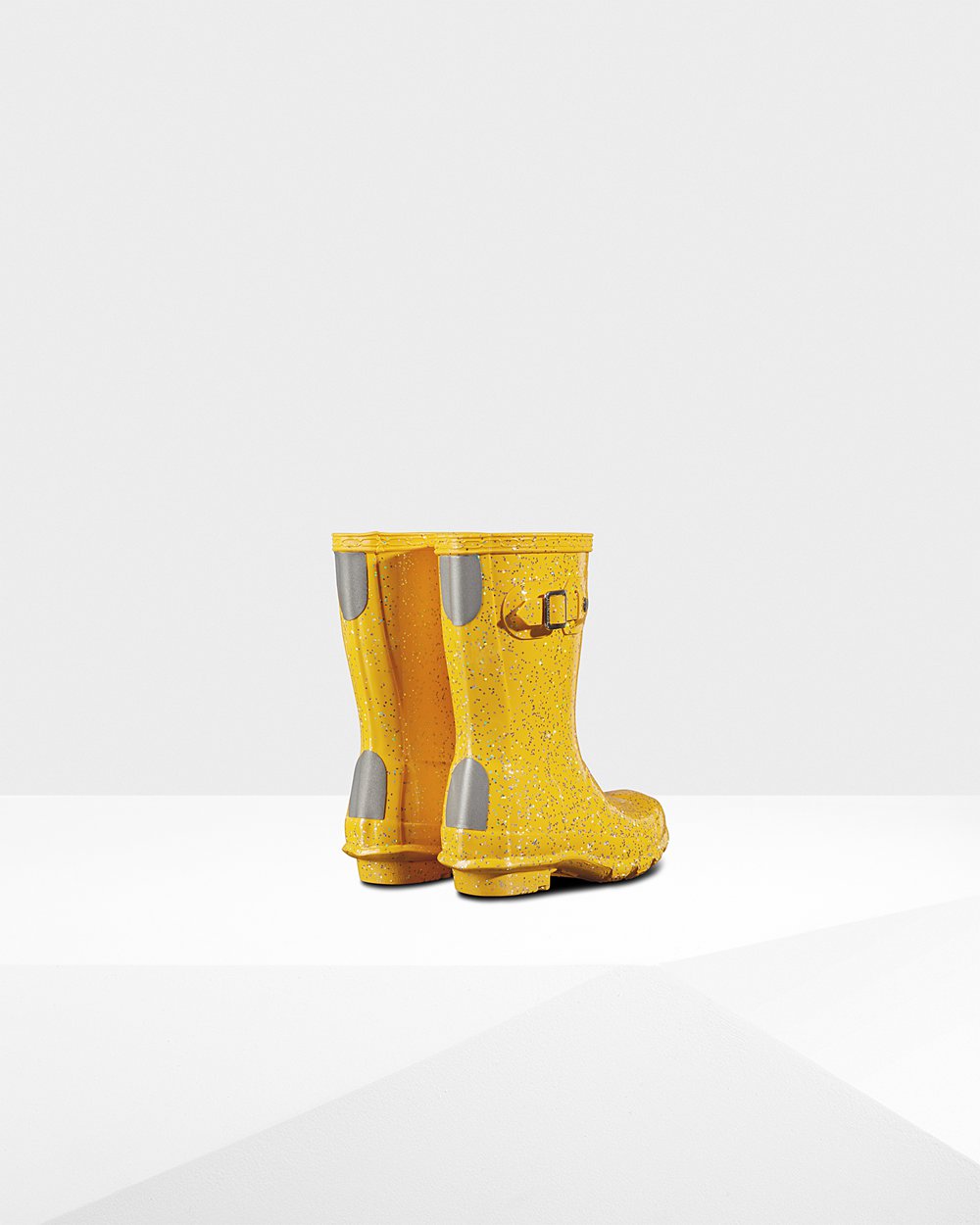 Kids Hunter Rain Boots Yellow - Original Little Giant Glitter - 0143967-SN